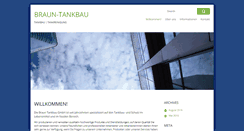 Desktop Screenshot of braun-tankbau.de